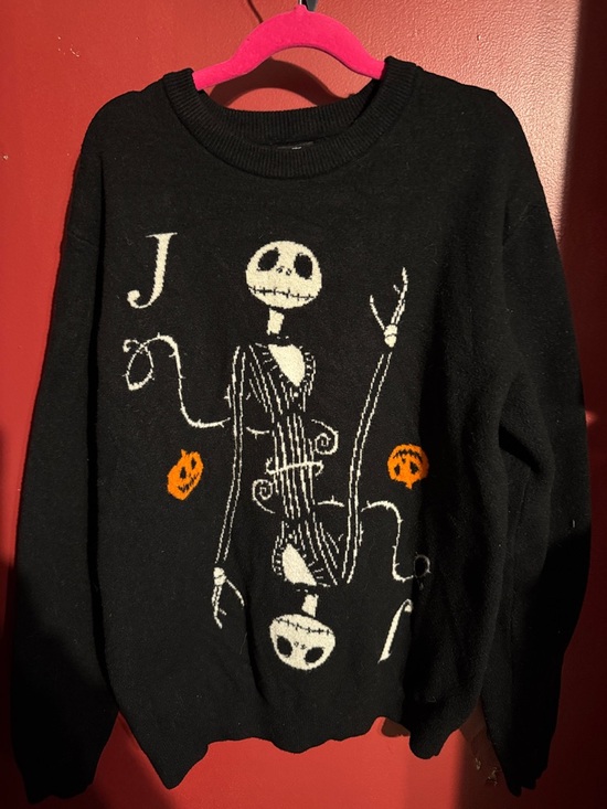 Boxlunch Other - Women’s Knit Black Jack Skellington Graphic Sweater - Halloween Pullover